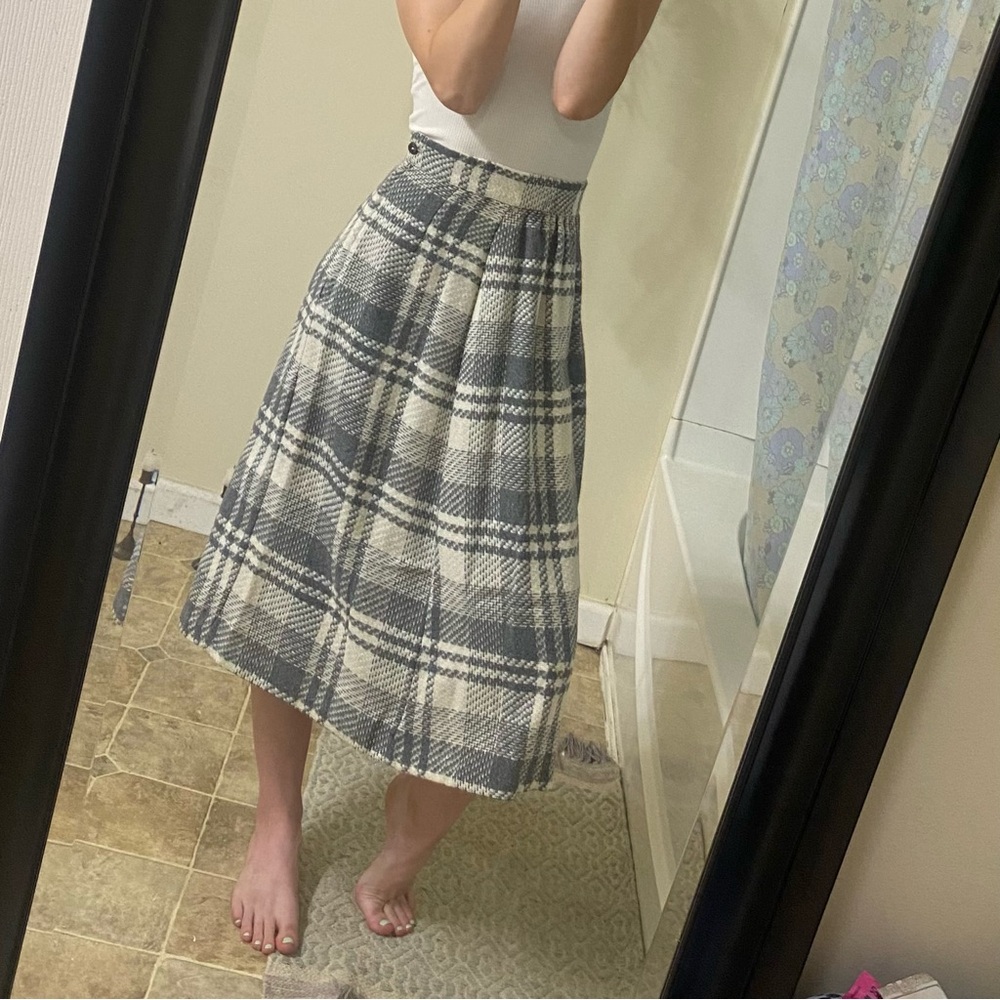Vintage Plaid Skirt